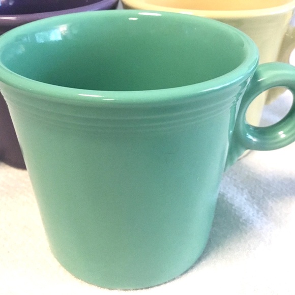 LOT OF 3 FIESTAWARE HOMER LAUGHLIN "TOM & JERRY" RING HANDLE COFFEE MUGS CUPS. - Picture 6 of 10